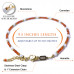 Morchic Carnelian Adjustable Anklet for Women. Colorful Natural Gemstone Foot Chain Jewelry Summer Beach 2mm Tiny Beads 9.5"
