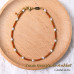 Morchic Carnelian Adjustable Anklet for Women. Colorful Natural Gemstone Foot Chain Jewelry Summer Beach 2mm Tiny Beads 9.5"