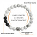 Morchic Buddha Head Mala Womens Mens Lava/White Howlite Stretch Yogis Diffuser Bracelets - Aromatherapy Bracelet Set for Essential Oil 8mm 7.5"