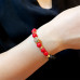 Morchic Leopard Head Lava Rock / Red Coral Anxiety Aromatherapy Stretch Bracelet for Women, Natural Stone Beads Essential Oil Diffuser Birthday Gift 7.2”