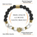 Morchic Leopard Head Lava Rock / White Howlite Anxiety Aromatherapy Stretch Bracelet for Women, Natural Stone Beads Essential Oil Diffuser Birthday Gift 7.2”