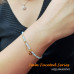 Morchic Aquamarine 3mm Gemstone Faceted Beads Womens Strand Bracelet, Easy Adjustable 7-9 Inch Birthday Gift
