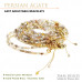 Morchic Botswana Agate 3mm Gemstone Faceted Beads Womens Strand Bracelet, Easy Adjustable 7-9 Inch Birthday Gift