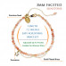Morchic Sunstone 3mm Gemstone Faceted Beads Womens Strand Bracelet, Easy Adjustable 7-9 Inch Birthday Gift