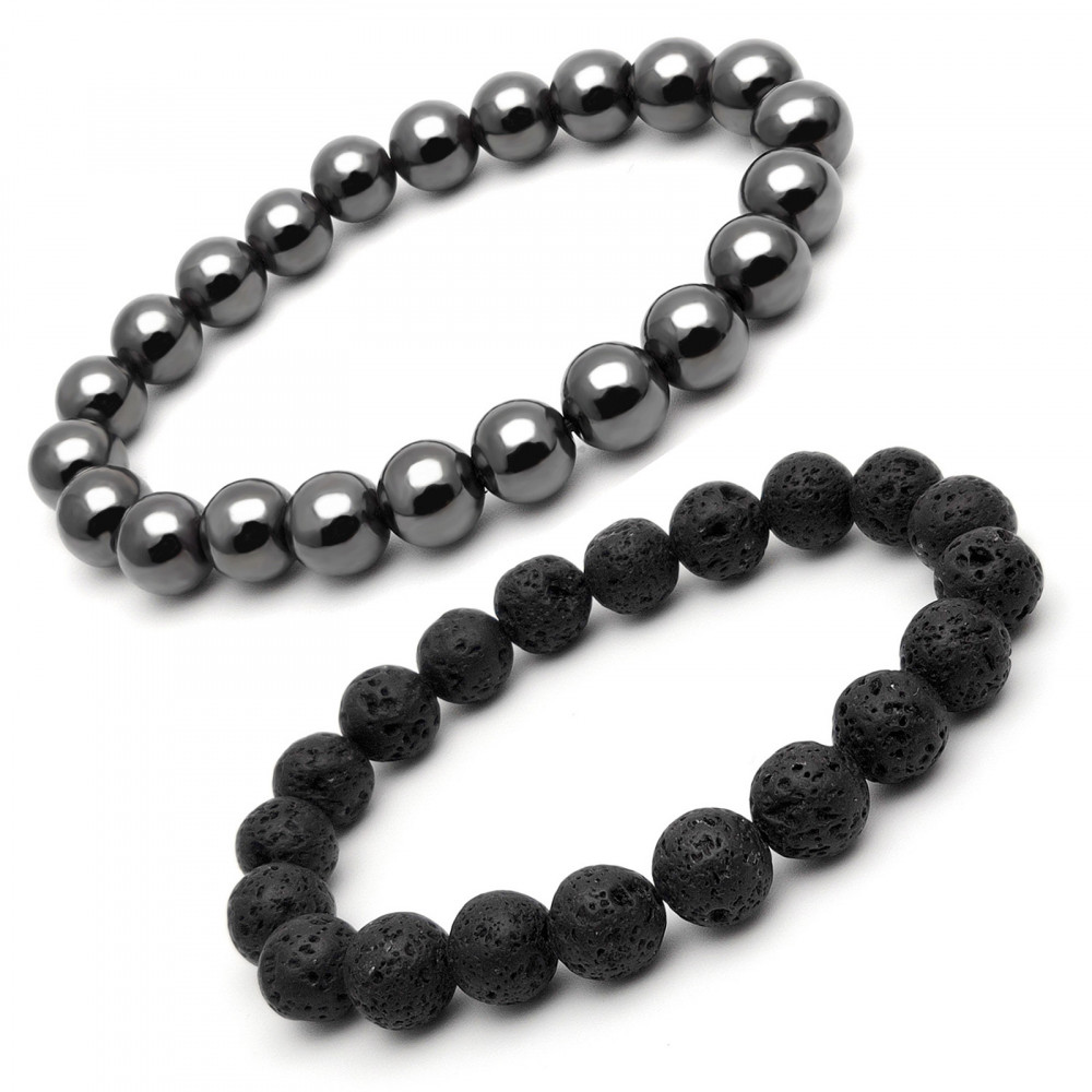 Natural Stone Double Layer Men's Bracelets – The BIG Boy Shop