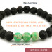 Morchic Natural Green Imperial Jasper Lava Rock Stone Anxiety Aromatherapy Stretch Bracelet, Genuine Healing Stones Essential Oils Diffuser for Mens Womens Unisex 8mm
