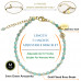 Morchic Green Amazonite Natural Gemstone Adjustable Bracelet for Women, 3mm Mini Beads Energy Gem Charm Series, Birthday Gift 7.1"