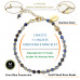 Morchic Blue Aventurine Natural Gemstone Adjustable Bracelet for Women, 3mm Mini Beads Energy Gem Charm Series, Birthday Gift 7.1"