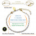 Morchic Blue Chalcedony Natural Gemstone Adjustable Bracelet for Women, 3mm Mini Beads Energy Gem Charm Series, Birthday Gift 7.1"