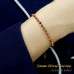 Morchic Golden Sand Stone Adjustable Bracelet for Women, 3mm Mini Beads Energy Gemstone Charm Series, Birthday Gift 7.1"