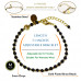 Morchic Black Onyx Natural Gemstone Adjustable Bracelet for Women, 3mm Mini Beads Energy Gem Charm Series, Birthday Gift 7.1"