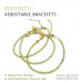 Morchic Green Peridot Natural Gemstone Adjustable Bracelet for Women, 3mm Mini Beads Energy Gem Charm Series, Birthday Gift 7.1"