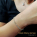 Morchic Green Prehnite Natural Gemstone Adjustable Bracelet for Women, 3mm Mini Beads Energy Gem Charm Series, Birthday Gift 7.1"