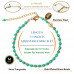 Morchic Blue Turquoise Natural Gemstone Adjustable Bracelet for Women, 3mm Mini Beads Energy Gem Charm Series, Birthday Gift 7.1"
