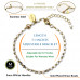 Morchic White Howlite Natural Gemstone Adjustable Bracelet for Women, 3mm Mini Beads Energy Gem Charm Series, Birthday Gift 7.1"