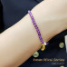 Morchic 4mm Amethyst Beads Stretch Bracelet for Women, Freshwater Pearls Beads, Energy Gem Series Birthday Gift 7.2”