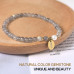 Morchic 4mm Labradorite Gemstone Beads Stretch Bracelet for Women, Freshwater Pearls Beads, Energy Gem Series Birthday Gift 7.2”