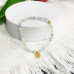 Morchic 4mm Morganite Gemstone Beads Stretch Bracelet for Women, Freshwater Pearls Beads, Energy Gem Series Birthday Gift 7.2”