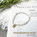 Morchic 4mm Morganite Gemstone Beads Stretch Bracelet for Women, Freshwater Pearls Beads, Energy Gem Series Birthday Gift 7.2”