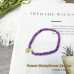 Morchic 4mm Purple Mica Gemstone Beads Stretch Bracelet for Women, Freshwater Pearls Beads, Energy Gem Series Birthday Gift 7.2”