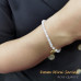 Morchic 4mm Rose Quartz Gemstone Beads Stretch Bracelet for Women, Freshwater Pearls Beads, Energy Gem Series Birthday Gift 7.2”