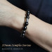 Morchic Magnetic Hematite Gemstone Mens Stretch Bracelet, Genuine Energy Stone Semi Precious 10mm Beads Classic Simple Design Birthday Gift 8 Inch