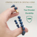 Morchic Lapis Lazuli Natural Stone Mens Stretch Bracelet, Genuine Energy Semi Precious Gemstone 10mm Beads Classic Simple Design Birthday Gift 8 Inch