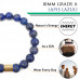 Morchic Lapis Lazuli Natural Stone Mens Stretch Bracelet, Genuine Energy Semi Precious Gemstone 10mm Beads Classic Simple Design Birthday Gift 8 Inch