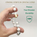 Morchic White Howlite Natural Gemstone Mens Stretch Bracelet, Genuine Energy Stone Semi Precious 10mm Beads Classic Simple Design Birthday Gift 8 Inch