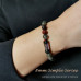 Morchic African Blood Stone Stretch Bracelet for Women Men Unisex, Genuine Natural Energy Gemstone 8mm Beads, Classic Simple Design Cuff Birthday Gift 7.5 Inch
