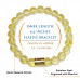 Morchic AAA Citrine Quartz Crystal Gem Semi Precious Stretch Bracelet for Women Men Unisex, Real Natural Yellow Gemstone 8mm Beads, Classic Simple Design Cuff Birthday Gift 7.5 Inch