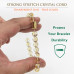 Morchic AAA Citrine Quartz Crystal Gem Semi Precious Stretch Bracelet for Women Men Unisex, Real Natural Yellow Gemstone 8mm Beads, Classic Simple Design Cuff Birthday Gift 7.5 Inch