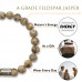 Morchic Feldspar Natural Gemstone Stretch Bracelet for Women Men Unisex, Genuine Energy Stone 8mm Beads, Classic Simple Design Cuff Birthday Gift 7.5 Inch