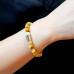 Morchic Golden Tigers Eye Gem Semi Precious Stretch Bracelet for Women Men Unisex, Natural Yellow Gemstone 8mm Beads, Classic Simple Design Cuff Birthday Gift 7.5 Inch