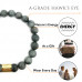 Morchic Hawk's Eye Stone Gem Semi Precious Stretch Bracelet for Women Men Unisex, Real Natural Grey Eagle Eye Quartz Gemstone 8mm Beads, Classic Simple Design Cuff Birthday Gift 7.5 Inch