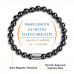 Morchic Magnetic Hematite Stone Stretch Bracelet for Women Men Unisex, Pain Relief Therapy Arthritis Gemstone 8mm Beads, Balance Root Chakra Prayer Classic Simple Design Birthday Gift 7.5 Inch