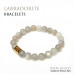 Morchic Labradorite Stone Gem Semi Precious Stretch Bracelet for Women Men Unisex, Real Natural Grey Gemstone 8mm Beads, Classic Simple Design Cuff Birthday Gift 7.5 Inch