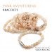 Morchic Pink Aventurine Natural Gemstone Stretch Bracelet for Women Men Unisex, Genuine Energy Stone 8mm Beads, Classic Simple Design Cuff Birthday Gift 7.5 Inch