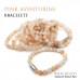 Morchic Pink Aventurine Natural Gemstone Stretch Bracelet for Women Men Unisex, Genuine Energy Stone 8mm Beads, Classic Simple Design Cuff Birthday Gift 7.5 Inch