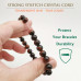 Morchic Red Tigers Eye Gem Semi Precious Stretch Bracelet for Women Men Unisex, Real Natural Brown Color Gemstone 8mm Beads, Classic Simple Design Cuff Birthday Gift 7.5 Inch