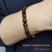 Morchic Red Tigers Eye Gem Semi Precious Stretch Bracelet for Women Men Unisex, Real Natural Brown Color Gemstone 8mm Beads, Classic Simple Design Cuff Birthday Gift 7.5 Inch