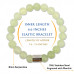 Morchic Serpentine Gemstone Stretch Bracelet for Women Men Unisex, Genuine Natural Energy Stone 8mm Beads, Classic Simple Design Cuff Birthday Gift 7.5 Inch