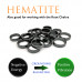 Morchic 20Pcs Hematite Stone Flat Band Rings for Women Men Unisex, Anxiety Balance Root Chakra 6mm Thick (Pack of Mixed Size)